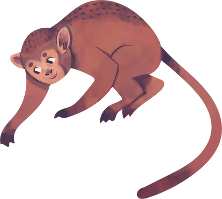 Watercolor Monkey